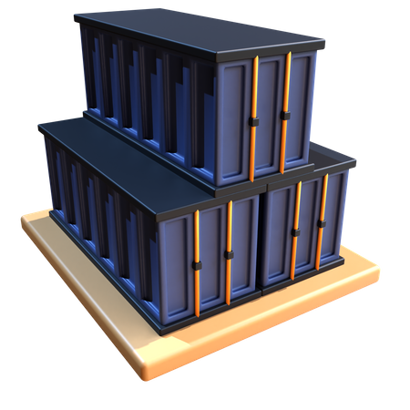 Shipping Container  3D Icon