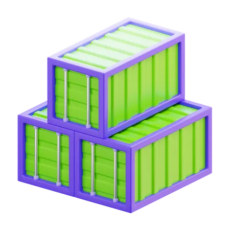 SHIPPING CONTAINER  3D Icon