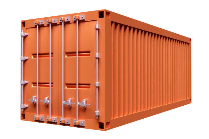 Shipping Container  3D Illustration