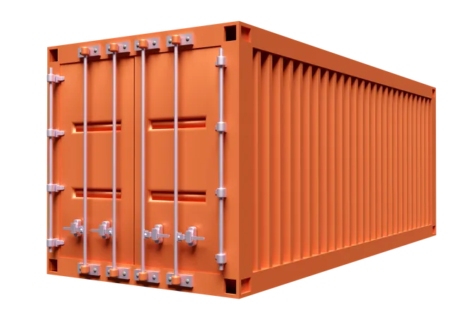 Shipping Container  3D Illustration