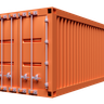 3d shipping-container logo