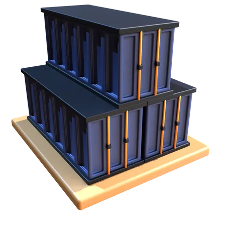 Shipping Container  3D Icon