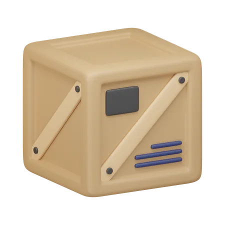 Shipping Crate 3 D Icon 3D Icon