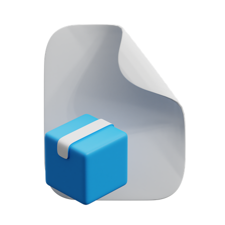 Shipping Document  3D Icon