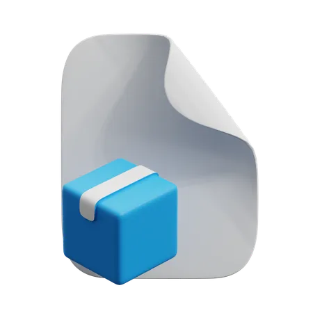 Shipping Document  3D Icon