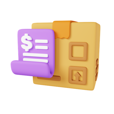 Shipping Invoice  3D Icon