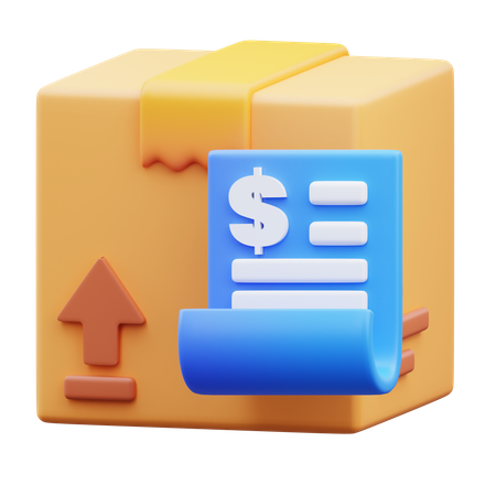 Shipping Invoice 3D Icon