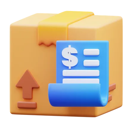 Shipping Invoice  3D Icon