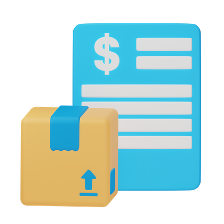 Shipping Invoice  3D Icon