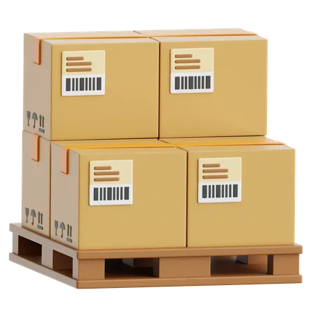 Shipping Package Boxes  3D Icon