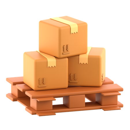 Shipping Pallet  3D Icon