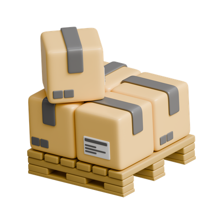 Shipping Pallet  3D Icon