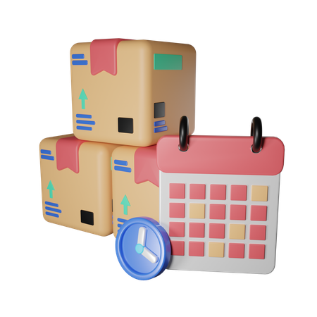 Shipping Schedule  3D Icon