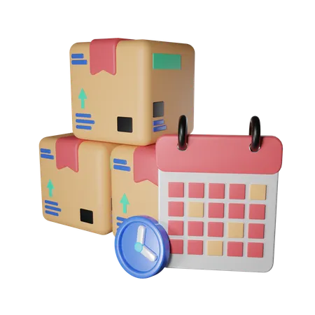 Shipping Schedule  3D Icon