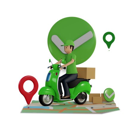 Shipping Service 3D Illustration