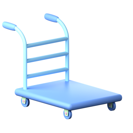 Shipping Trolley  3D Icon