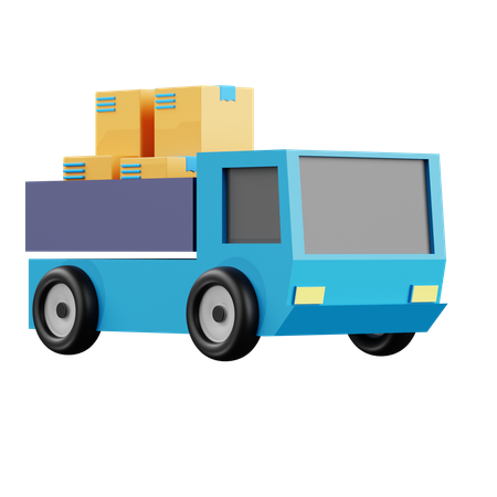 Shipping truck  3D Icon