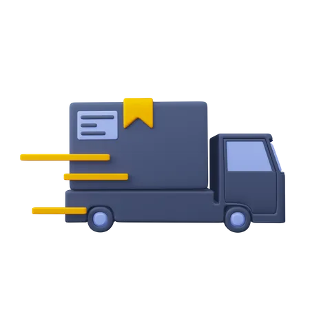 Shipping Truck  3D Icon