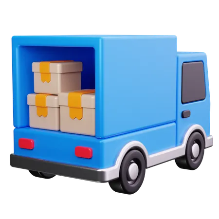 Shipping Truck  3D Icon