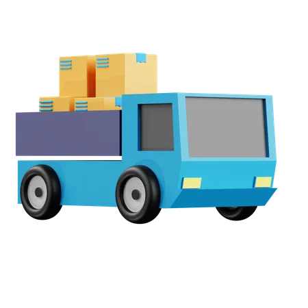 Shipping truck  3D Icon