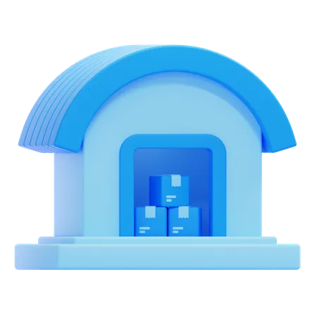Shipping Warehouse  3D Icon