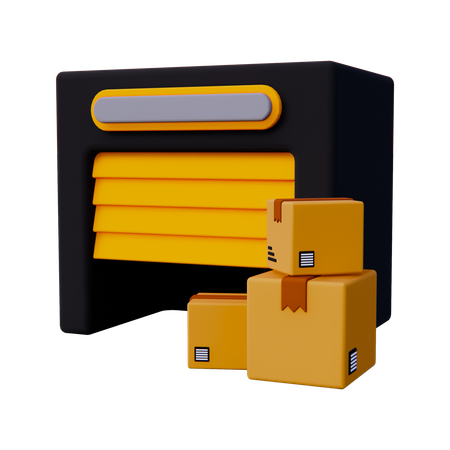 Shipping Warehouse  3D Icon