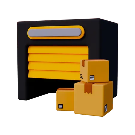 Shipping Warehouse  3D Icon