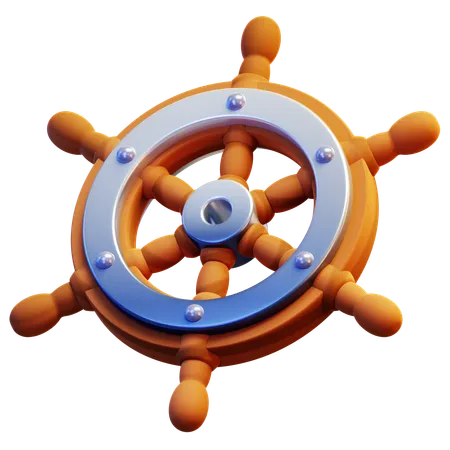 Ships Steering Wheel  3D Icon