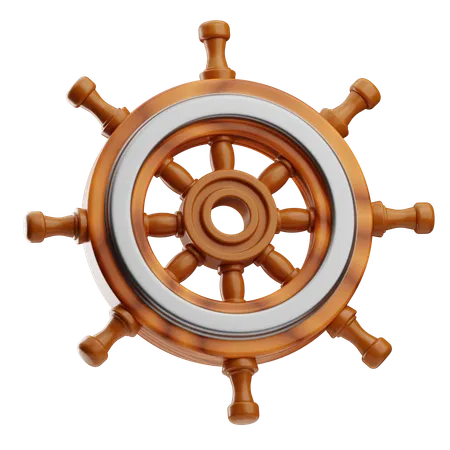 Ships Steering Wheel  3D Icon