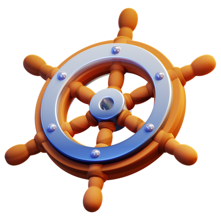 Ships Steering Wheel  3D Icon