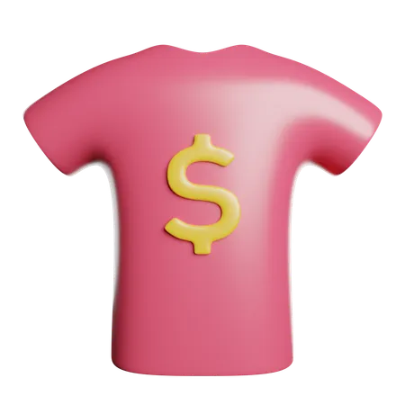 Shirt Fashion Cloth 3D Icon