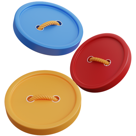 Shirt Buttons  3D Icon