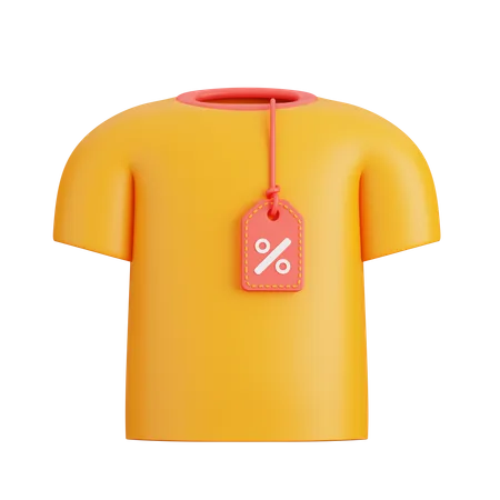 Shirt Discount  3D Icon