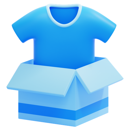 Shirt Packaging  3D Icon