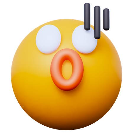 Shock Emoji  3D Icon