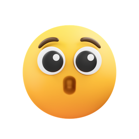 Shock emoji  3D Icon