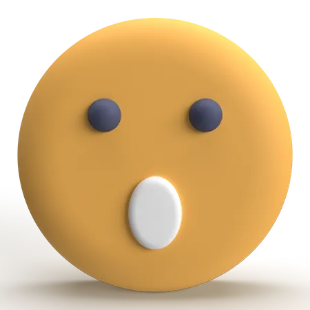 Shock Emoji  3D Icon