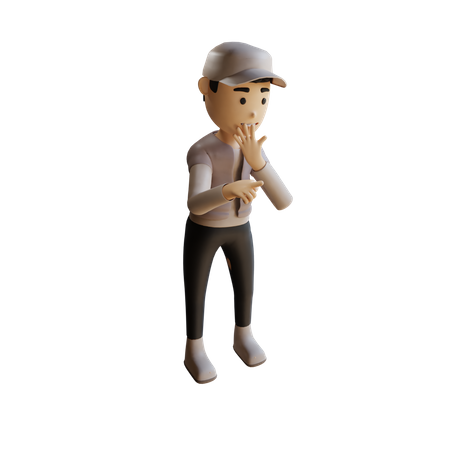 Shocked Businessman  3D Icon