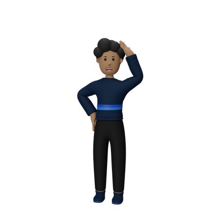 Shocked Businessman  3D Icon