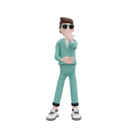 Shocked Businessman  3D Icon