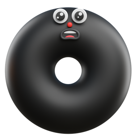충격을 받은 이모티콘  3D Icon
