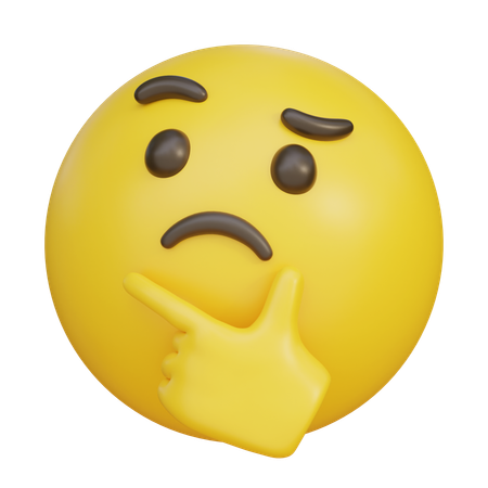 충격을 받은 이모티콘  3D Icon