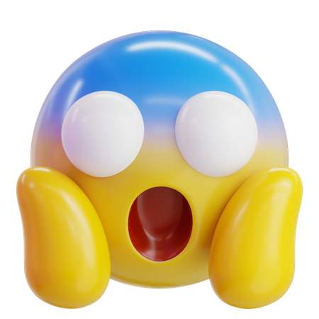 驚いた絵文字  3D Icon