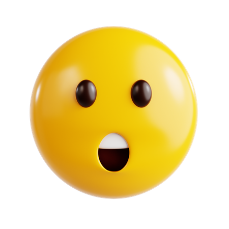 Shocked Emoji  3D Icon
