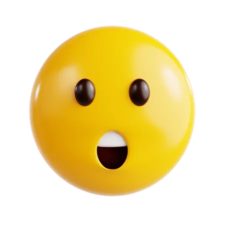 Shocked Emoji  3D Icon