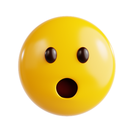 Shocked Emoji  3D Icon