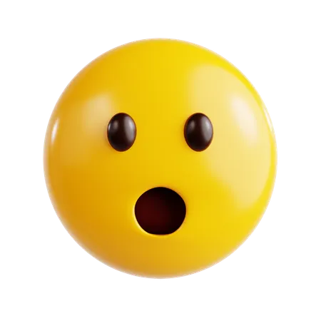 Shocked Emoji  3D Icon