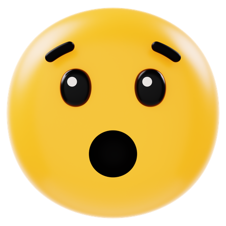 Shocked Emoji  3D Icon