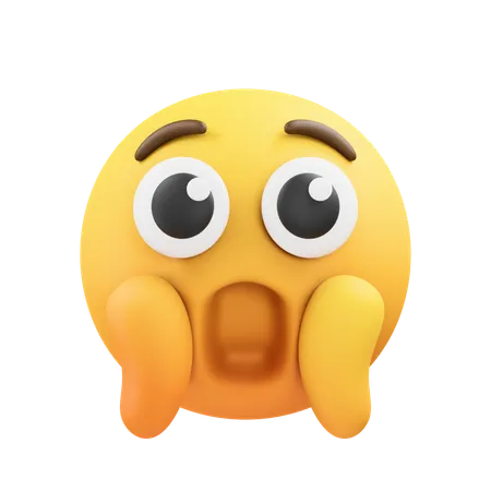 Shocked Emoji  3D Icon