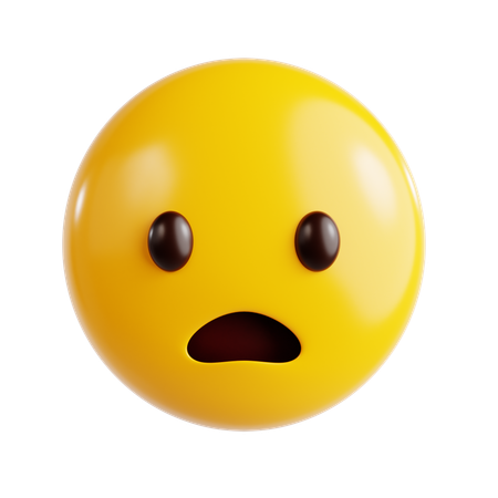 Shocked Emoji  3D Icon